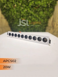 APRA AP CS02 20W  White Linea Recessed COB Spotlight - 20W, 3000K, White