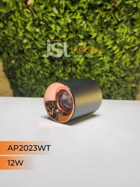 APRA AP 2023WT 12W Black RG Round Surface Cylindrical Light - 12W, 4000K, Black RG