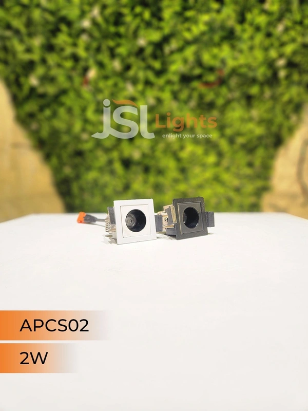 APRA AP CS02 2W  White Linea Recessed COB Spotlight - 2W, 3000K, White