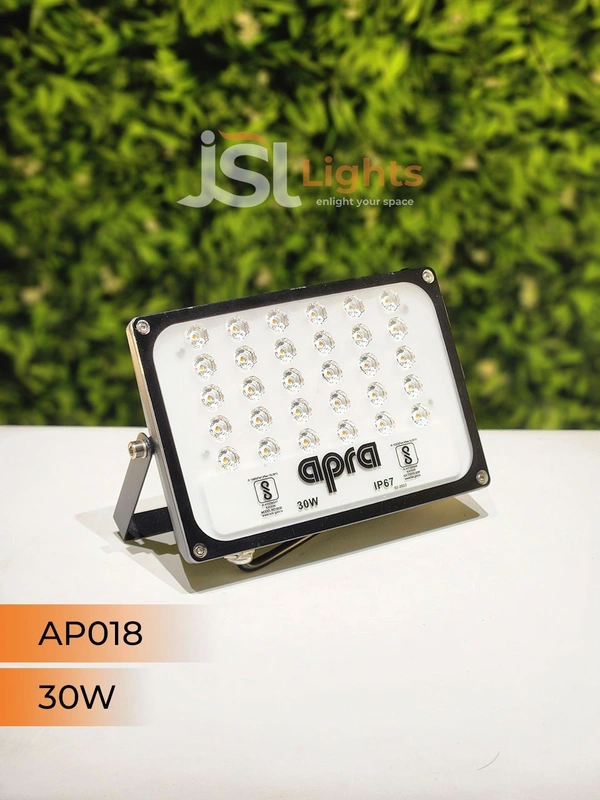 APRA AP018 30W Waterproof Outdoor LED Flood Light - 30W, 6000K