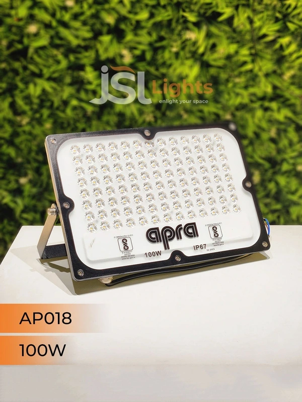 APRA AP018 100W Waterproof Outdoor LED Flood Light - 100W, 3000K