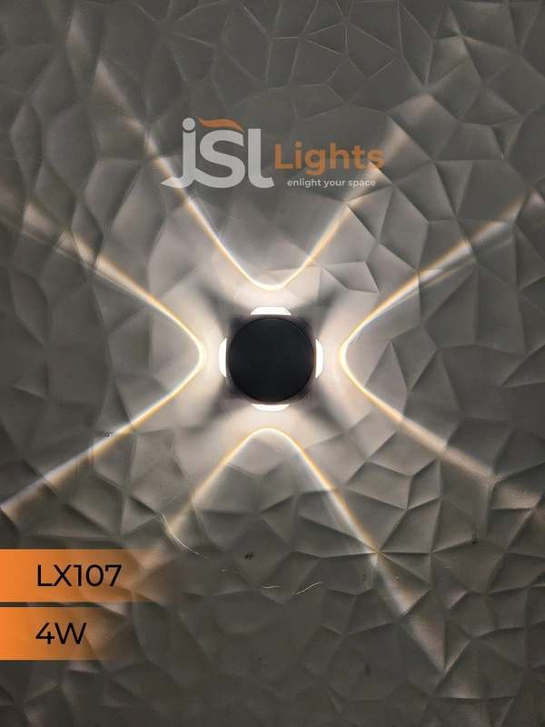 LX 107 4W 4Way Wall Decorative Light UP Down Wall Light - 4W
