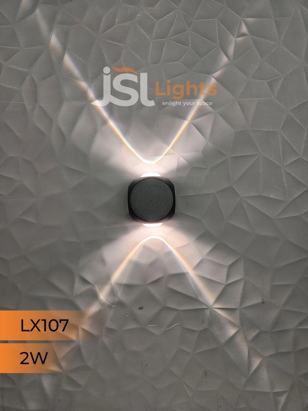 LX 107 4W 4Way Wall Decorative Light UP Down Wall Light - 2W