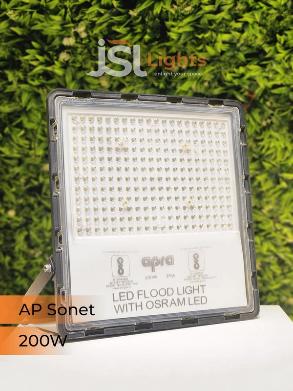 APRA AP SONET LED Flood Lights (Driver Model) 50W–200W | Waterproof Outdoor Lighting by JSL Lights – 2-Year Warranty - 200W, 3000K