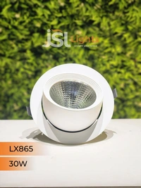 LX 865 30W Round Zoom Deep Recessed COB Downlight - 30W, 4000K