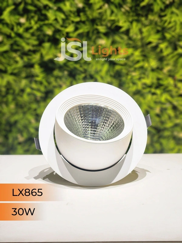 LX 865 30W Round Zoom Deep Recessed COB Downlight - 30W, 4000K