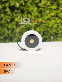 LX 389 5W White Striker Round Surface Light - 5W, 3000K