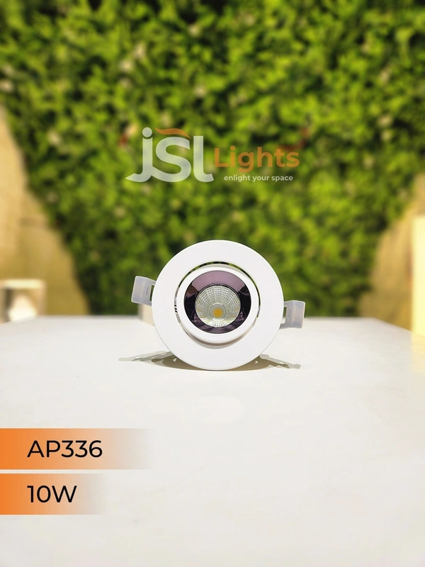 APRA AP 336 Round Deep Recessed COB Downlight - 10W, 3000K