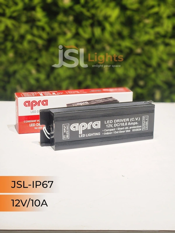 JSL 12V IP67 Led Strip Constant Current Driver - 10Amp