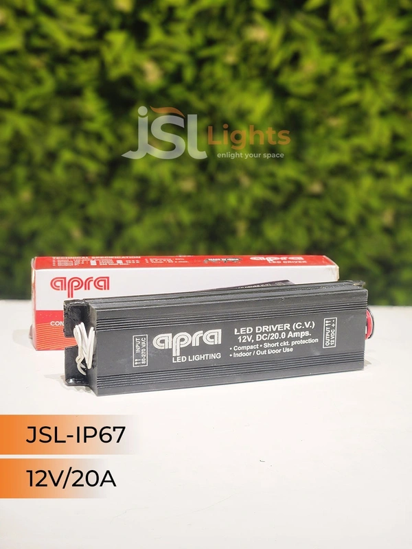 JSL 12V IP67 Led Strip Constant Current Driver - 20Amp
