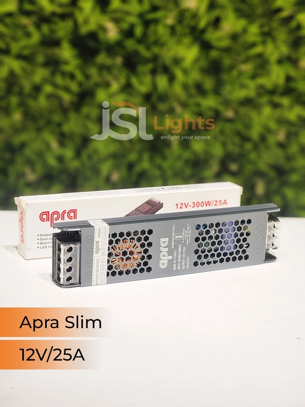 APRA Slim 12V Led Strip Constant Current Driver - 300W/25AM