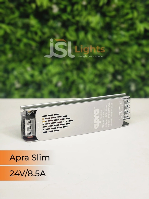 APRA Slim 24V Led Strip Constant Current Driver - 8.5Amp