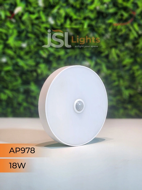 APRA 978 18W Sensor Round Surface Diffuser Panel Light - 18W, 4000K