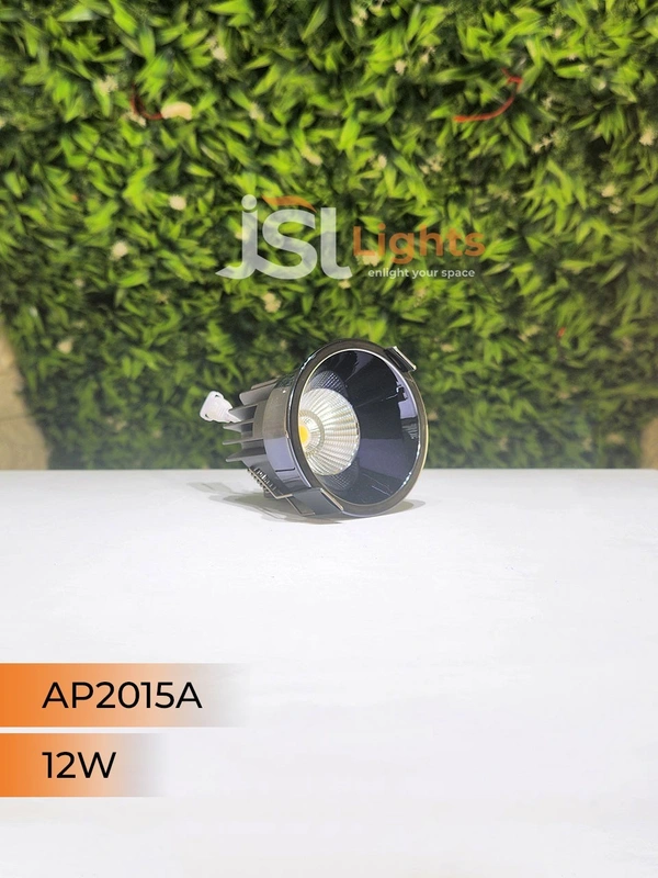 APRA AP 2015A 12W Gun Black Recessed COB Downlight - 12W, 3000K