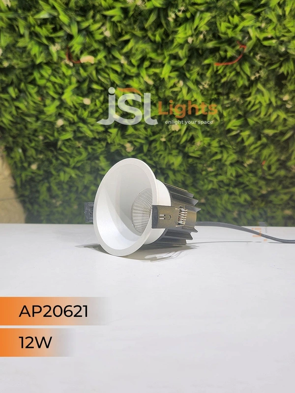APRA AP20621 12W White Body Recessed COB Downlight - 12W, 3CCT, White