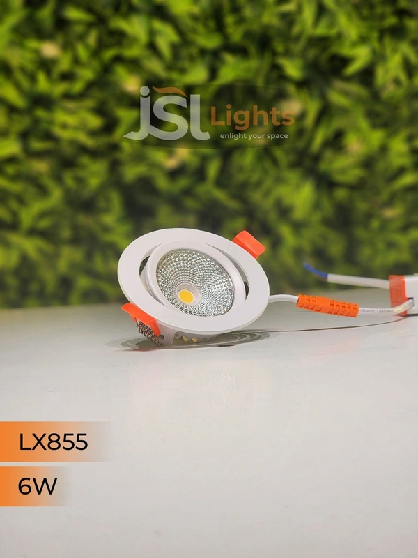 LX 855 6W Round Deep Recessed COB Downlight - 6W, 6000K