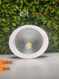 LX 855 30W Round Deep Recessed COB Downlight - 30W, 3000K