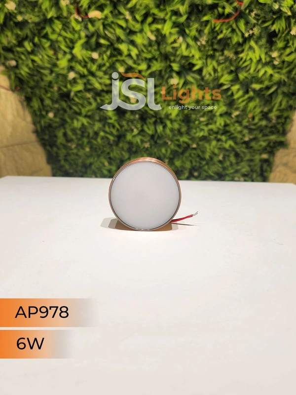 APRA  AP978 6W Round Surface  Diffuser  Panel Light - 6W, 4000K, CP
