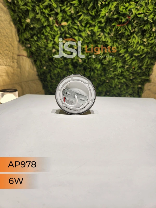 APRA  AP978 6W Round Surface Diffuser Panel Light - 6W, 3000K, AB