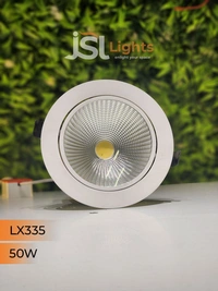  LX LX 335 COB Downlight for Saree, Cloth & Car Showrooms | Double Height Commercial LED | India - 50W, 3000K