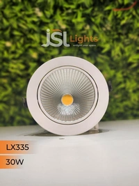 LX LX 335 COB Downlight for Saree, Cloth & Car Showrooms | Double Height Commercial LED | By JSL Lights India - 30W, 4000K