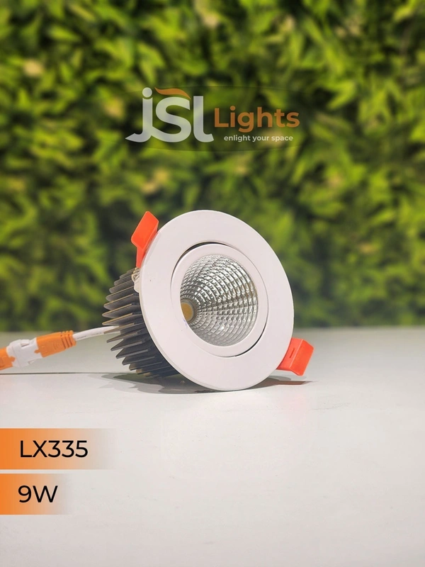  LX LX 335 6W & 9W COB LED Downlight – Perfect for Bedroom, Small Showroom, Interior & Parking Lighting | Energy Efficient Focus Light - 9W, 4000K