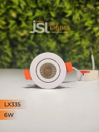  LX LX 335 6W & 9W COB LED Downlight – Perfect for Bedroom, Small Showroom, Interior & Parking Lighting | Energy Efficient Focus Light - 6W, 3000K