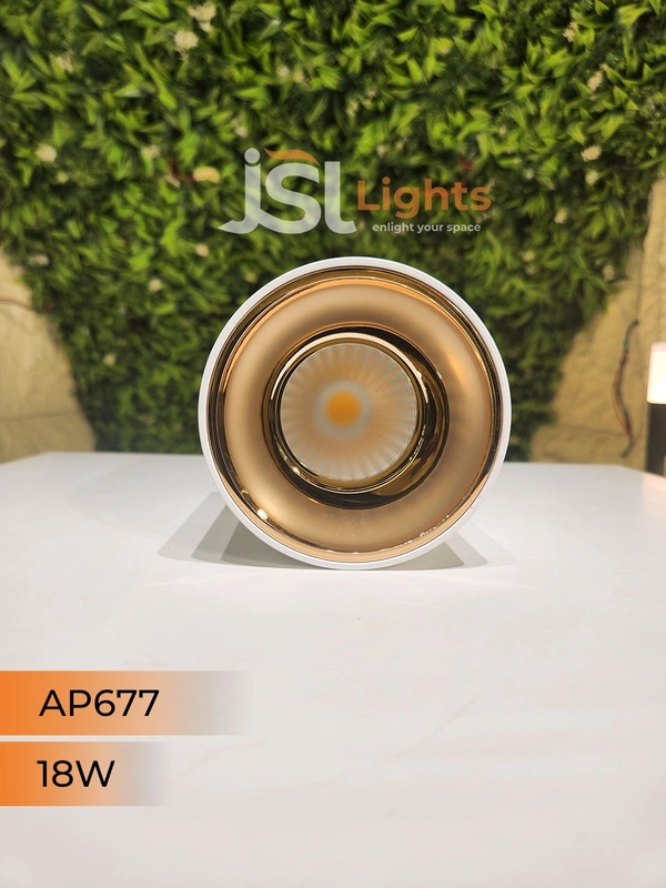 APRA AP677 20W Round Surface Cylindrical Light - 20W, 3000K, White