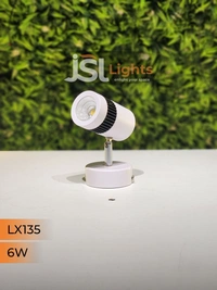 LX 135 6W LED Wall Spotlight White Body - 6W, 4000K, White