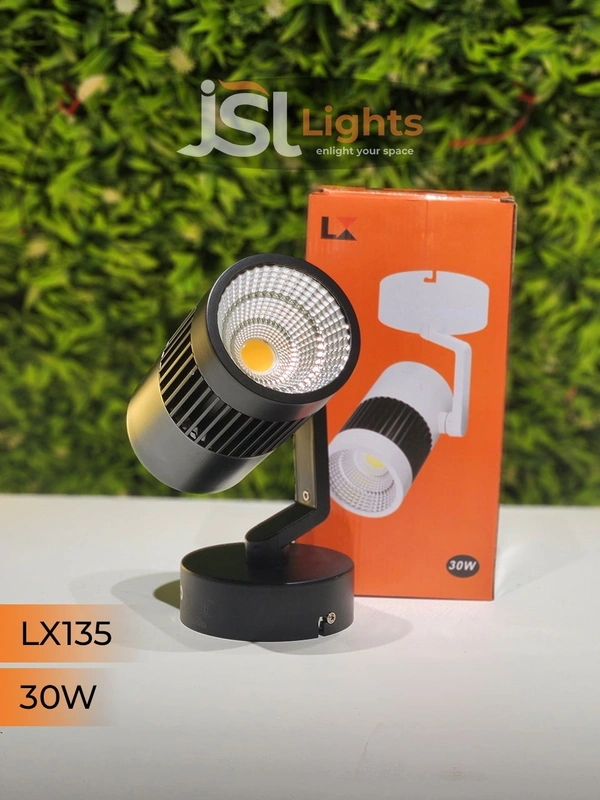 LX 135 30W LED Wall Spotlight Black Body - 30W, 4000K, Black