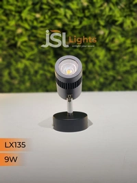 LX 135 9W LED Wall Spotlight Black Body - 9W, 4000K, Black