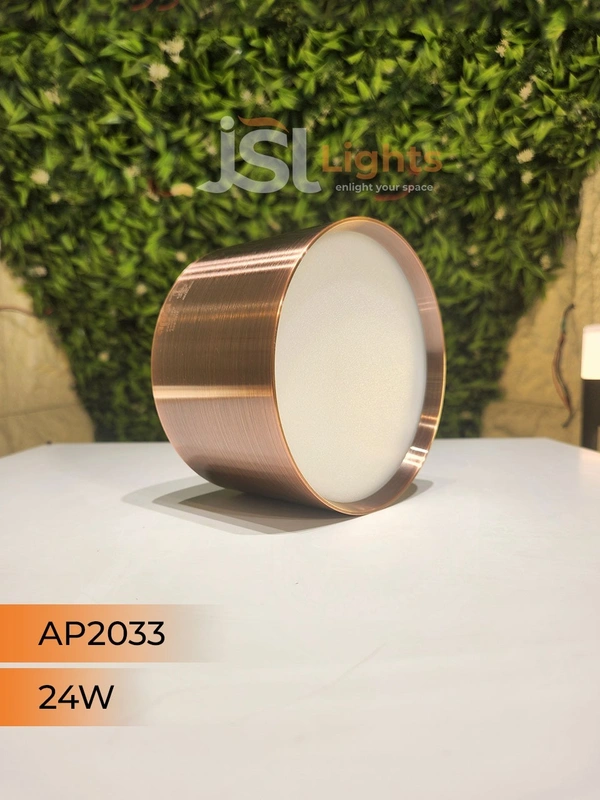 APRA AP2033 24W Round Surface Diffuser Panel Light - 24W, 4000K, Red Bronze