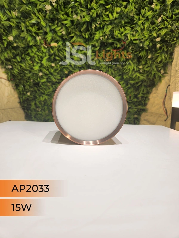 APRA AP2033 15W Round Surface Diffuser Panel Light - 15W, 4000K, Red Bronze
