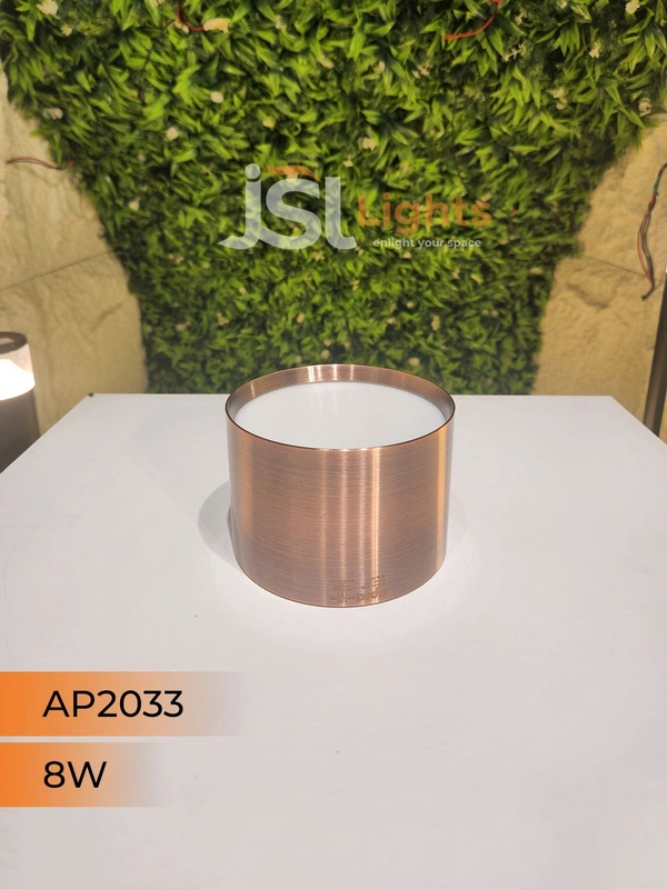 APRA AP2033 8W Round Surface Diffuser Panel Light - 8W, 4000K, Red Bronze