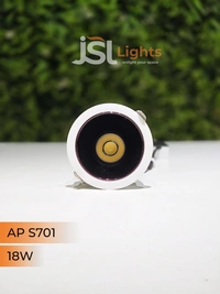APRA S 701 18W PKW PB Round Deep Recessed COB Downlight - 18W, 3000K