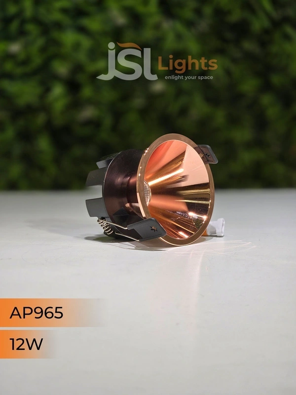 APRA 965 12W RG Round Deep Recessed COB Downlight - 12W, 4000K, RG