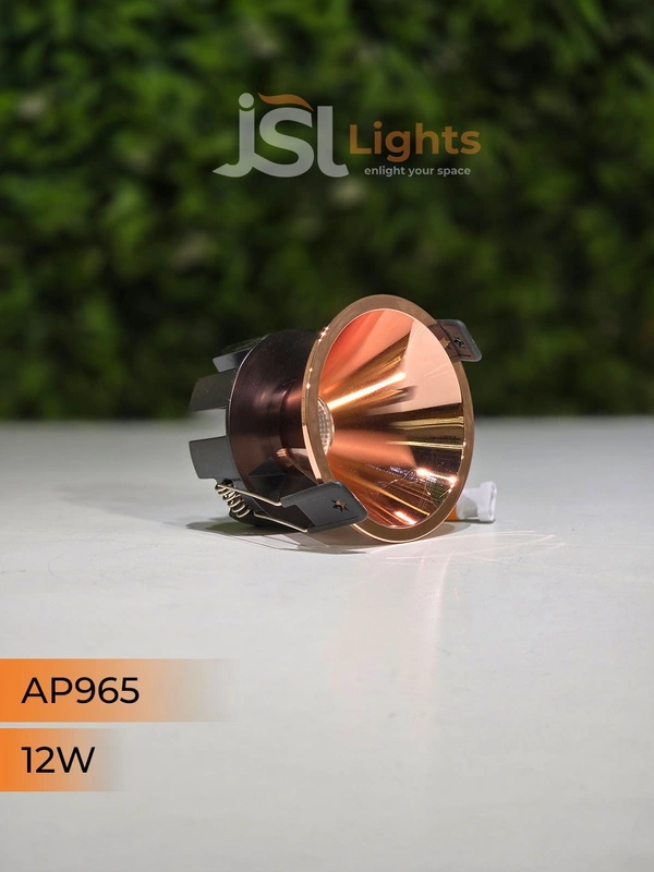 APRA 965 12W RG Round Deep Recessed COB Downlight - 12W, 3000K, RG