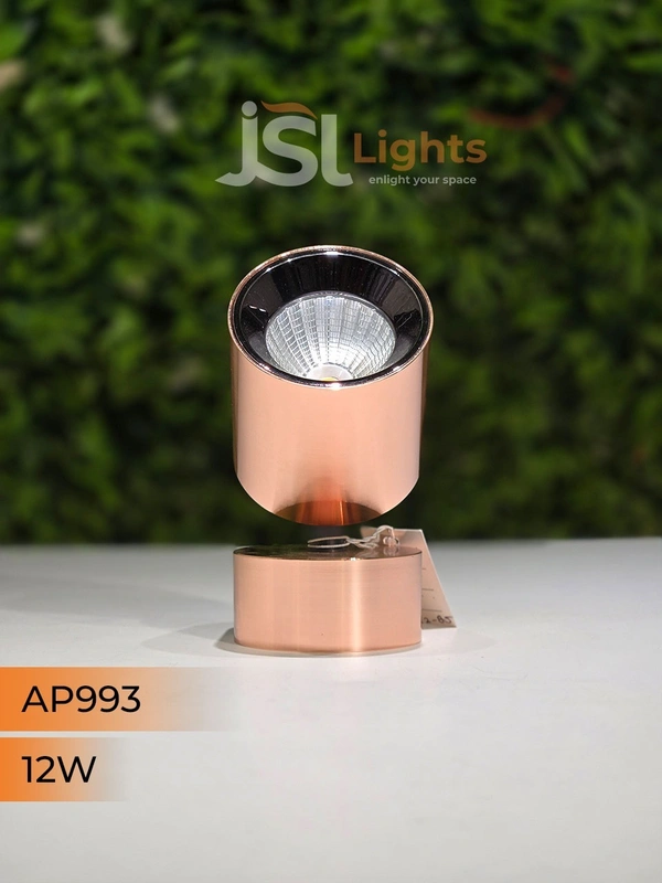 APRA Buy 993 12W LED Wall Focus Light – Rose Gold | Warm White 3000K Surface Mount - 12W, Rose Gold (RG)