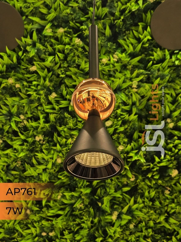 APRA761 7W BK RG 3CCT Surface Hanging Light