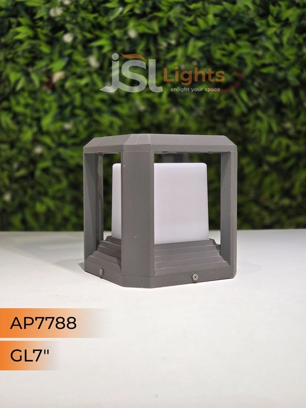 JSL 7788 7 Inches Outdoor Pillar Post Gate Light - Gate Light 7"