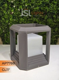 JSL  7788 11 Inches Outdoor Pillar Post Gate Light - Gate Light 11"