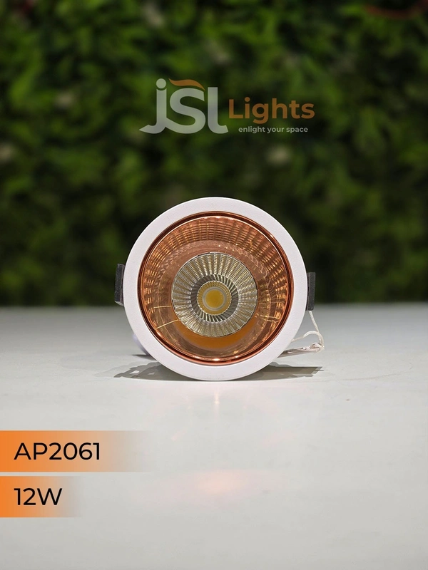 APRA 2061 12W PKW RG Deep Recessed COB Downlight - 12W, 3000K