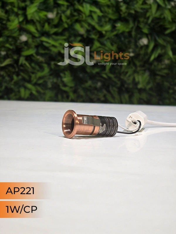 APRA  221 1W Black CP Deep Recessed COB Downlight - WW, BK CP