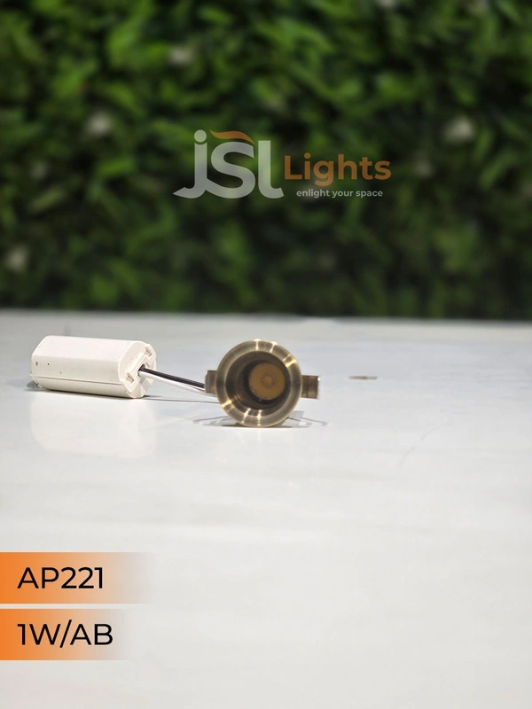 APRA  221 1W Black AB Deep Recessed COB Downlight - WW, BK AB