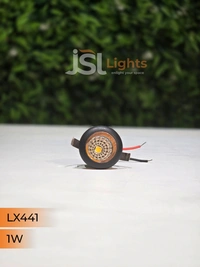 LX 441 1W Black RG Deep Recessed COB Downlight - 1W, 3000K, BK RG