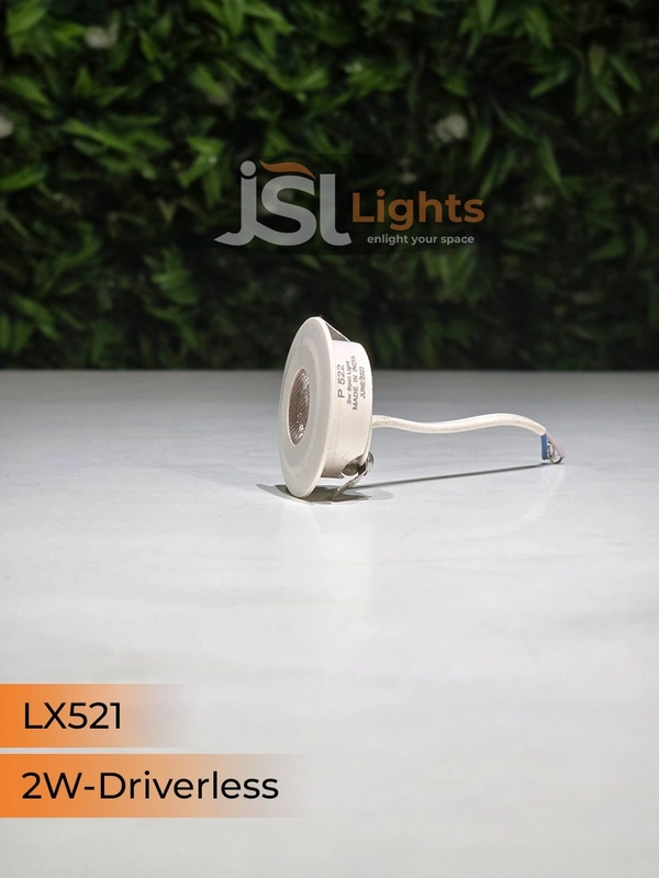 LX 521 2W White Deep Recessed COB Downlight - 6000K, White