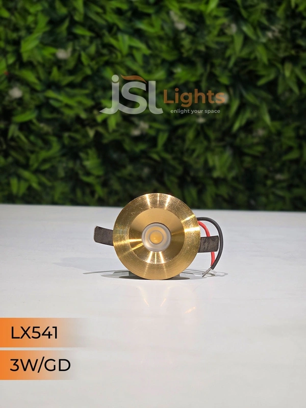 LX 541 3W Black GD Deep Recessed COB Downlight - 3W