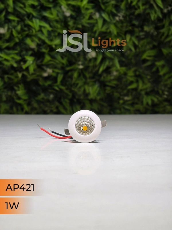 APRA  421 3W White Deep Recessed COB Downlight - 1W, GREEN