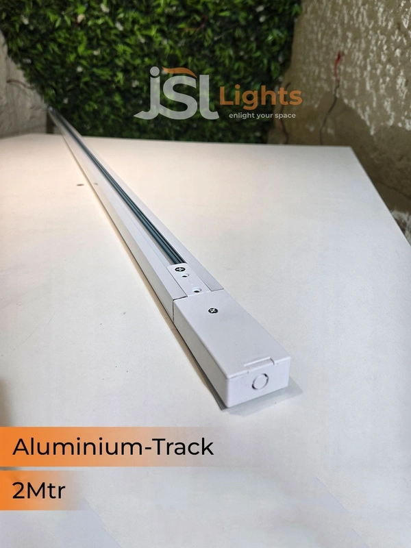 APRA 1Meter Aluminium White Ceiling Track Channel - 2M, White