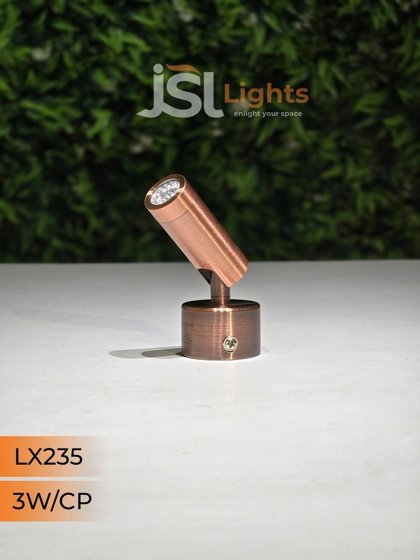 LX 235 Surface Wall Spot Focus Light – 3W / 6W / 10W | 3000K LED | Multiple Body Colours | Modern Picture Light - 3W, CP
